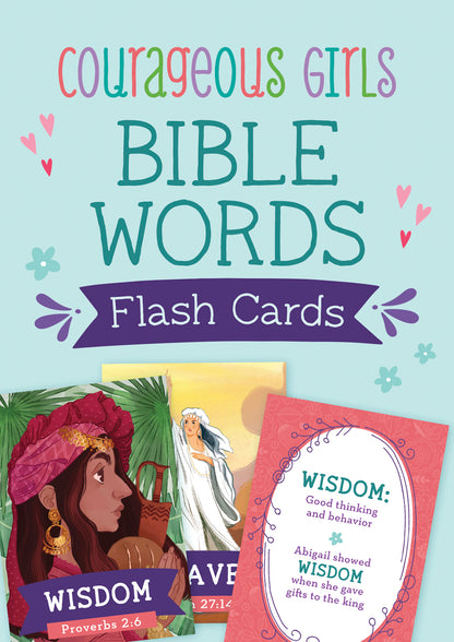 Courageous Girls Bible Words Flash Cards - The Christian Gift Company