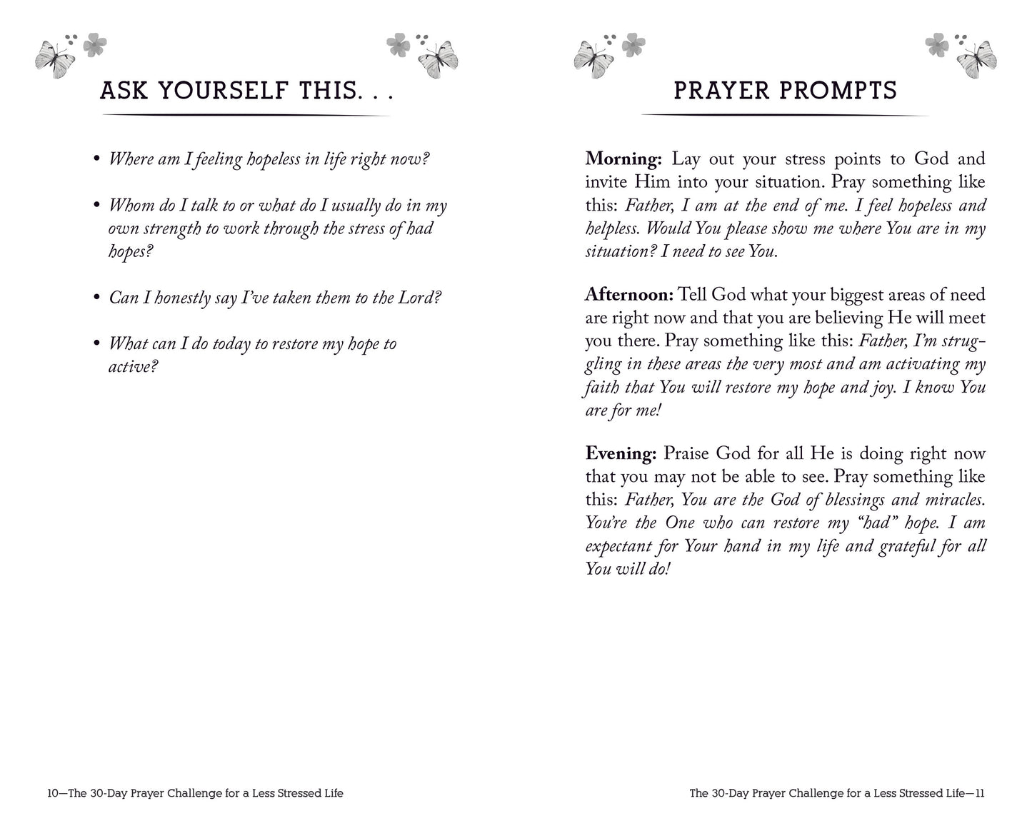 The 30-Day Prayer Challenge for a Less Stressed Life - The Christian Gift Company