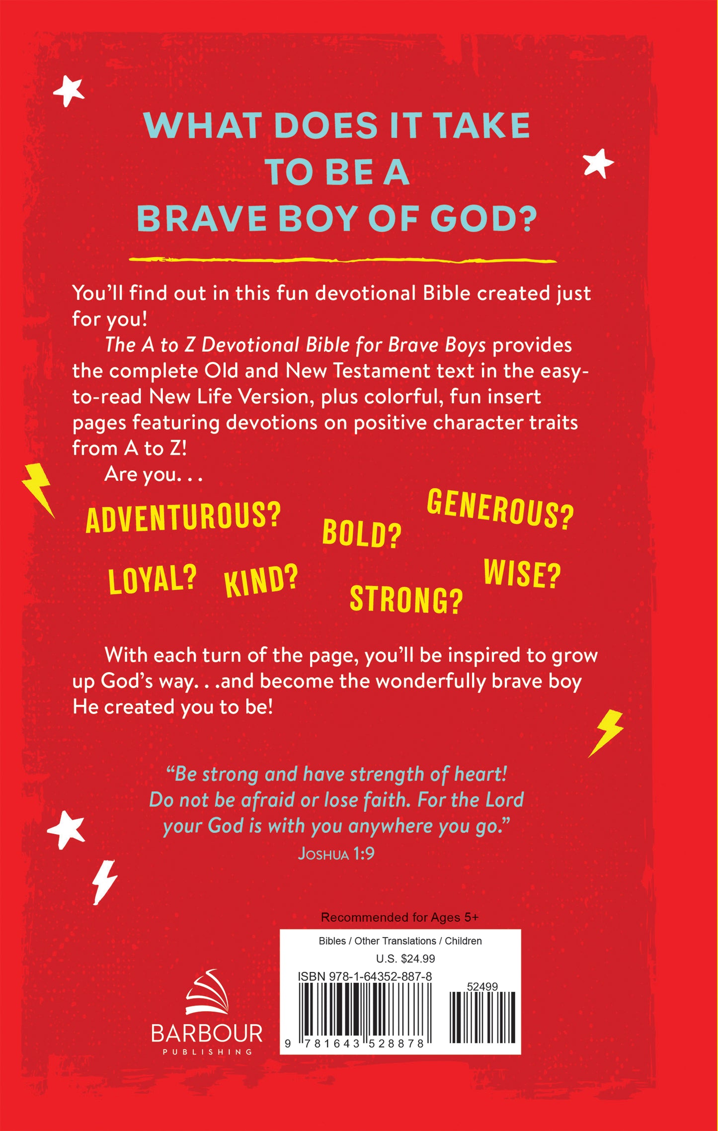 The A to Z Devotional Bible for Brave Boys - The Christian Gift Company