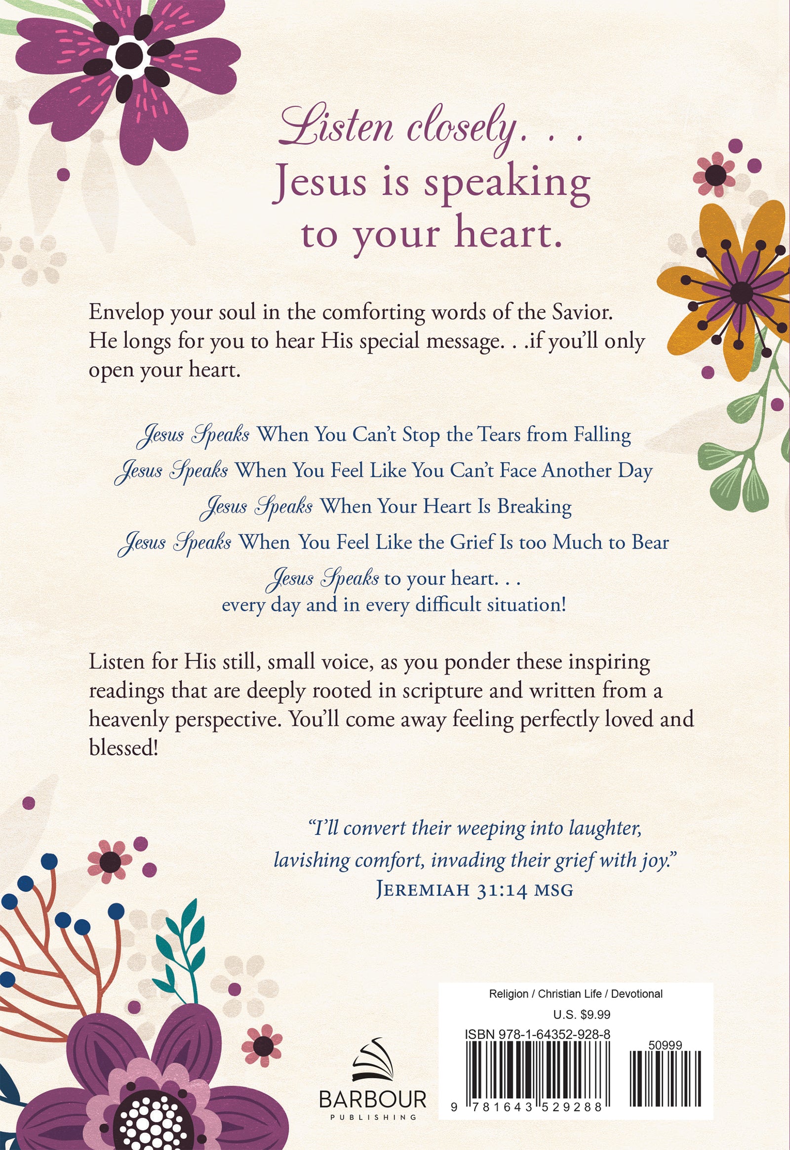 When Jesus Speaks to a Grieving Heart Devotional Journal - The Christian Gift Company