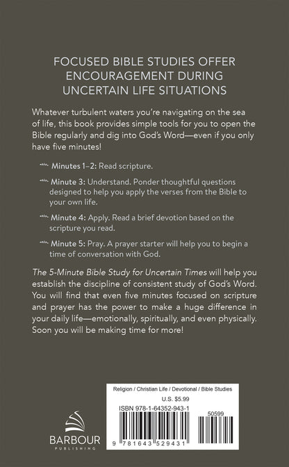 The 5-Minute Bible Study for Uncertain Times - The Christian Gift Company