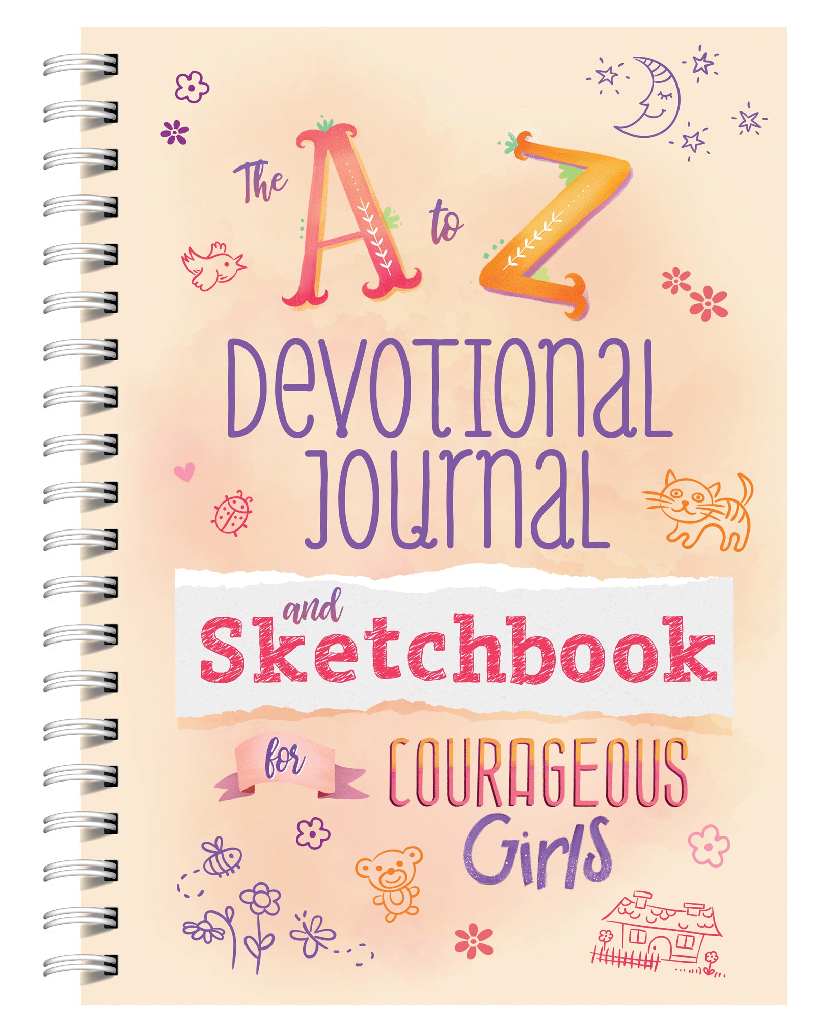 A to Z Devotional Journal and Sketchbook for Courageous Girls - The Christian Gift Company