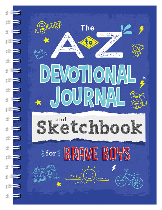 A to Z Devotional Journal and Sketchbook for Brave Boys - The Christian Gift Company