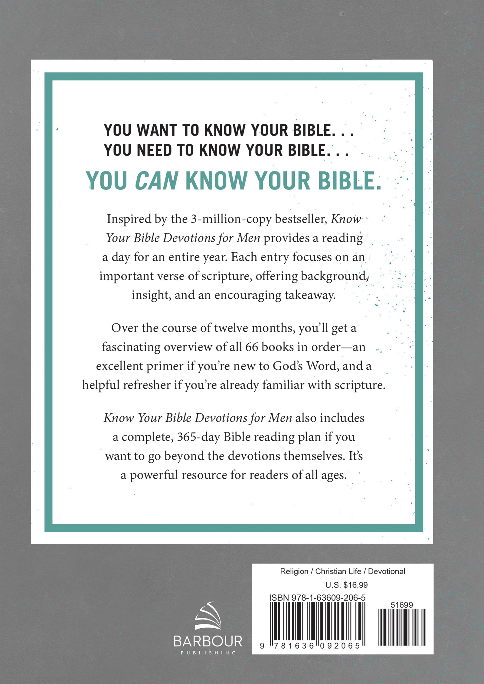 Know Your Bible Devotions for Men - The Christian Gift Company