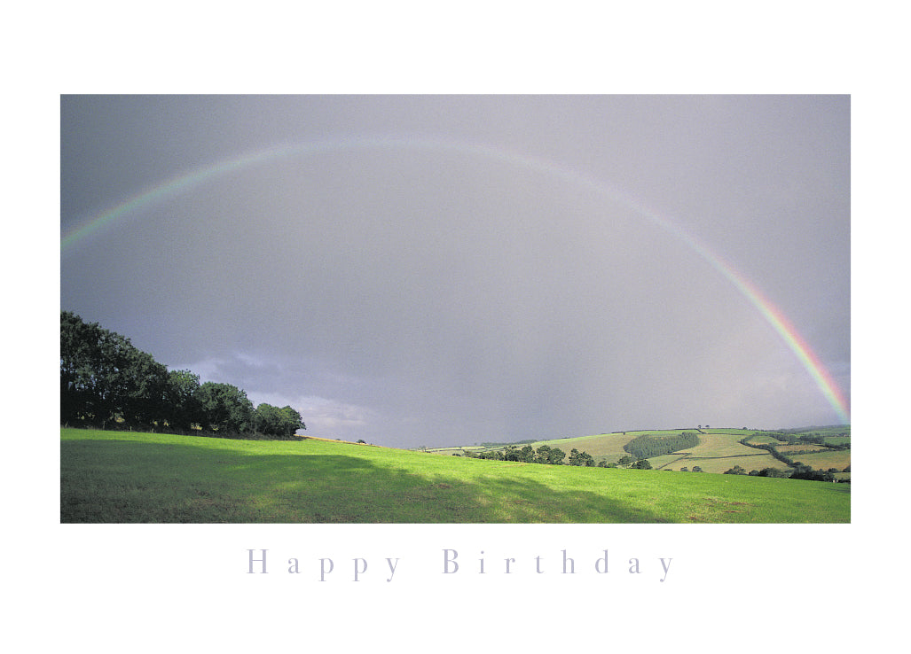 Birthday Card - Devon Rainbow - The Christian Gift Company