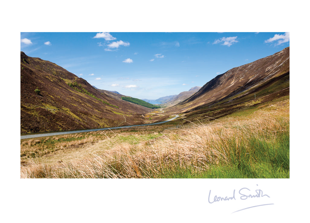 Blank Card - Scottish Mountain Road - The Christian Gift Company