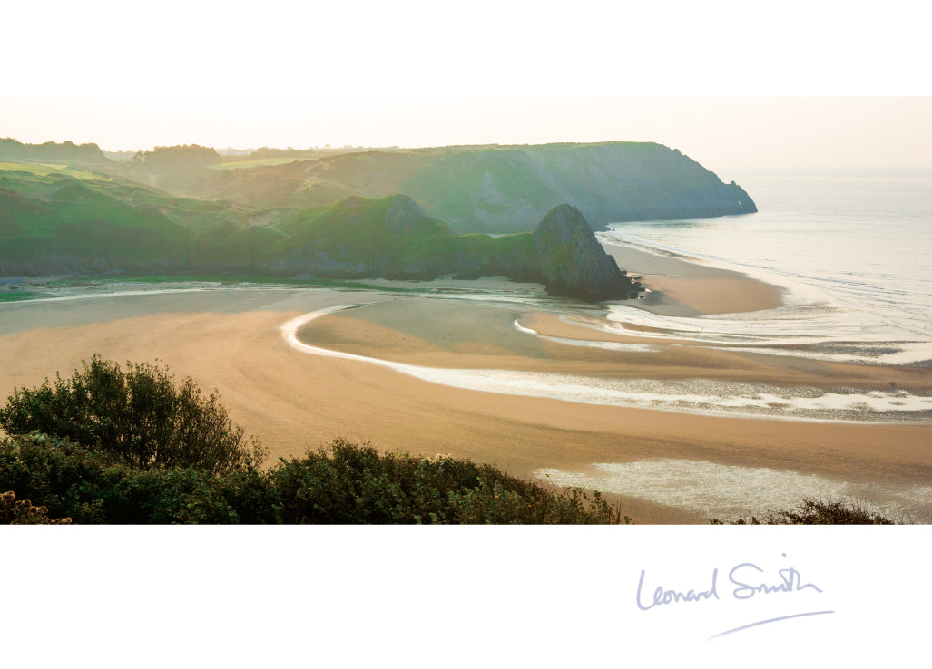 Blank Card - Three Cliffs Bay Gower - The Christian Gift Company