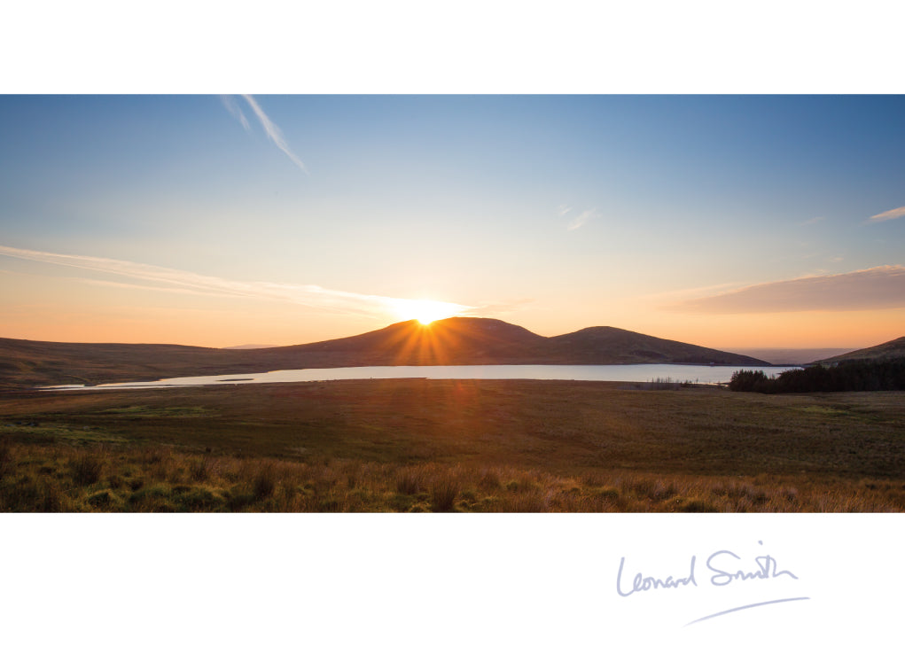 Blank Card - Sunset/Mourne Mountains - The Christian Gift Company