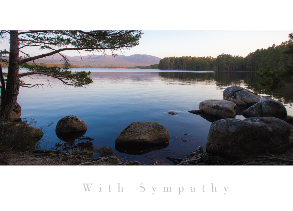 Sympathy Card - Scottish Lake Reflection - The Christian Gift Company