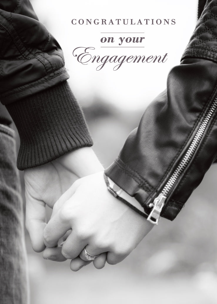 Engagement Card - Couples Hands - The Christian Gift Company