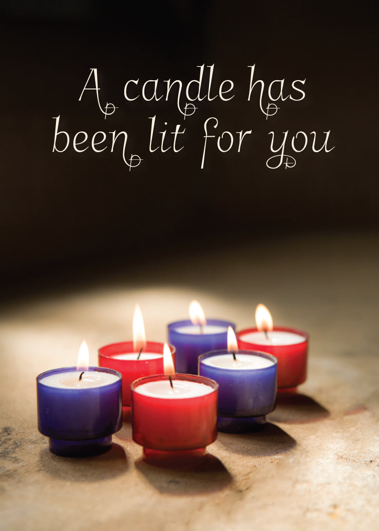 Praying for You Card - Votive Candles - The Christian Gift Company