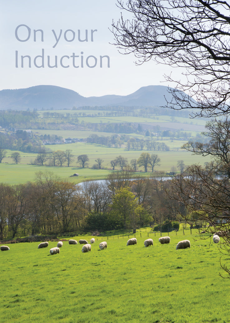 Induction Card - Scottish Valley Scene - The Christian Gift Company