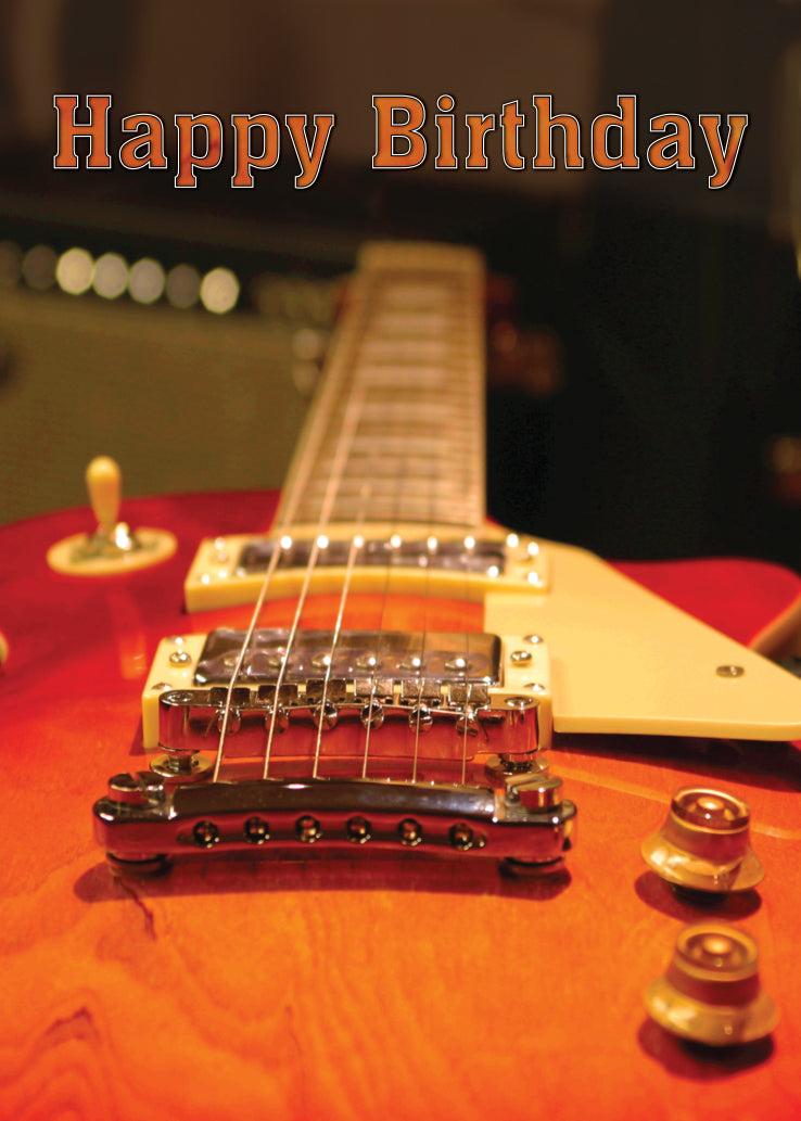 Birthday Card - Electric Guitar - The Christian Gift Company