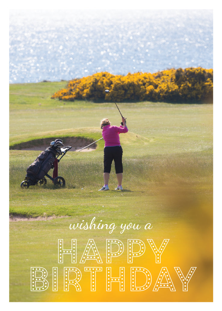 Birthday Card - Golf At Fortrose - The Christian Gift Company