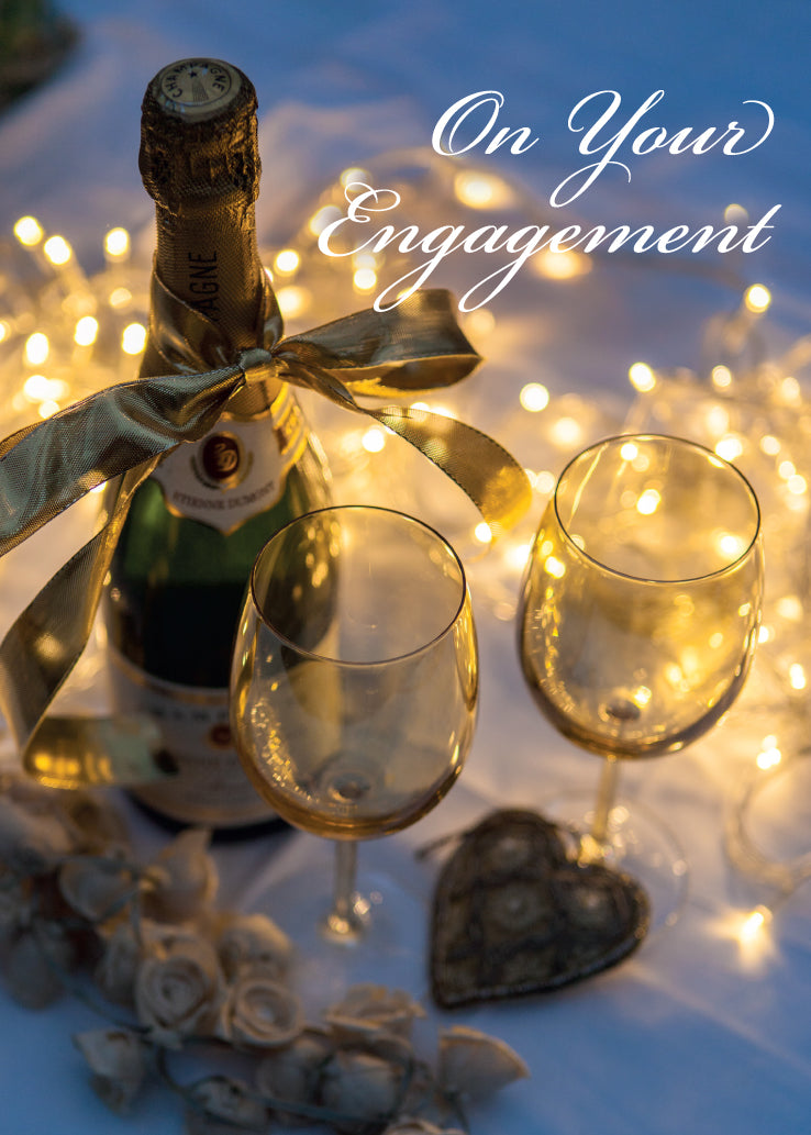 Engagement Card - Champagne Table - The Christian Gift Company