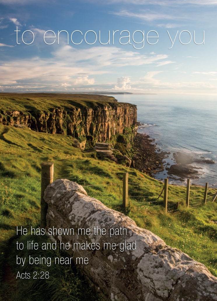 Encourage Card - St Annes Head - The Christian Gift Company