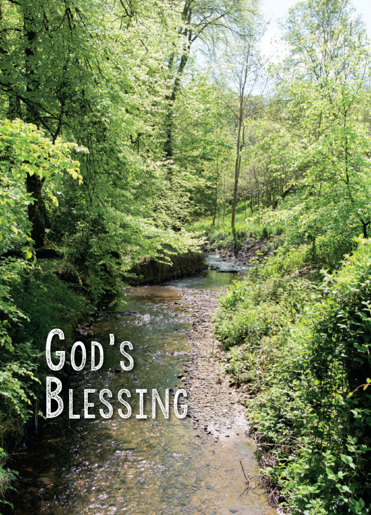 Blessing Card - Cornish Stream - The Christian Gift Company