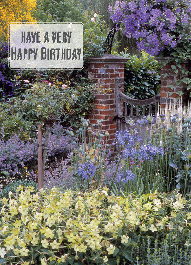 Birthday Card - Vale End Garden Gate - The Christian Gift Company