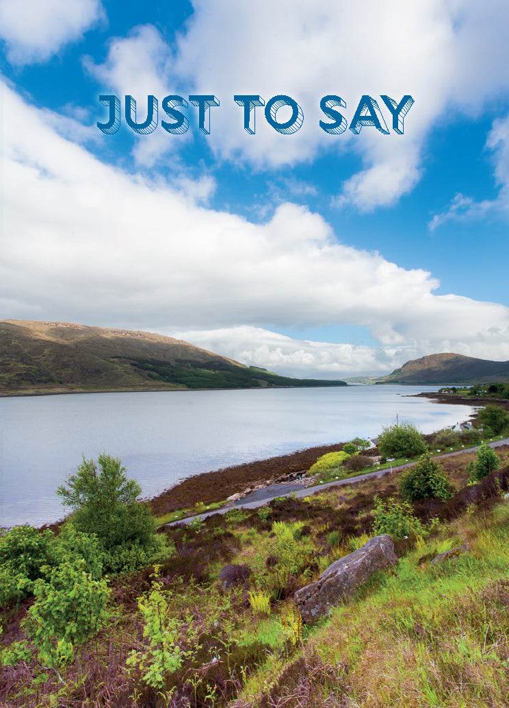 Just to Say Card - Loch In Skye - The Christian Gift Company