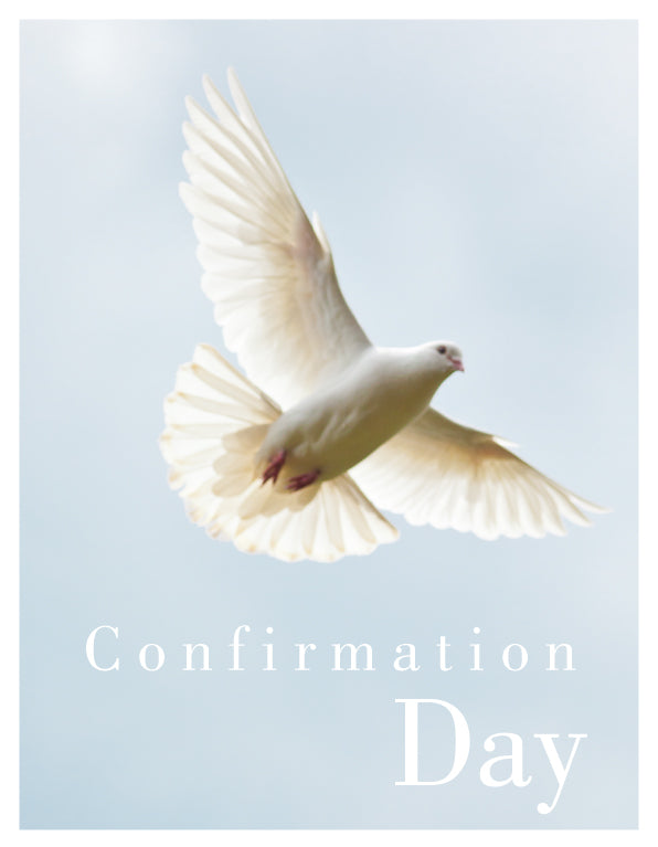Confirmation Card - Dove In Flight - The Christian Gift Company