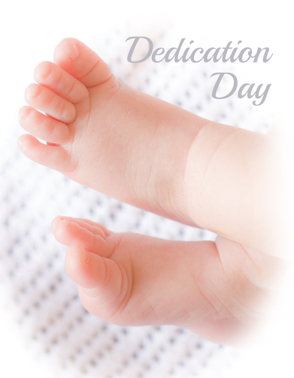 Dedication Card - Babies Toes - The Christian Gift Company