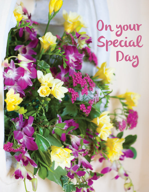 Special Day Card - Flowers/Church Nook - The Christian Gift Company