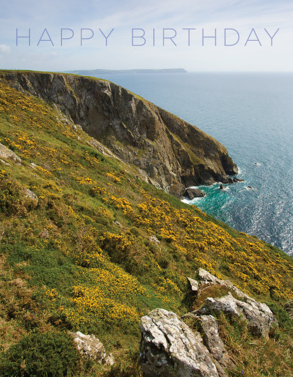 Birthday Card - Cornish Coast Scene - The Christian Gift Company