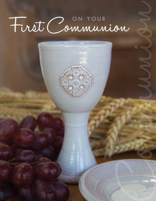 1st Communion Card - Light Chalice - The Christian Gift Company