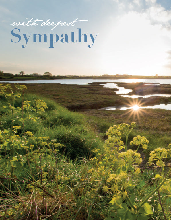 Sympathy Card - Evening Estuary - The Christian Gift Company