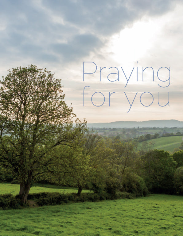 Praying for You Card - Evening Hills Scene - The Christian Gift Company