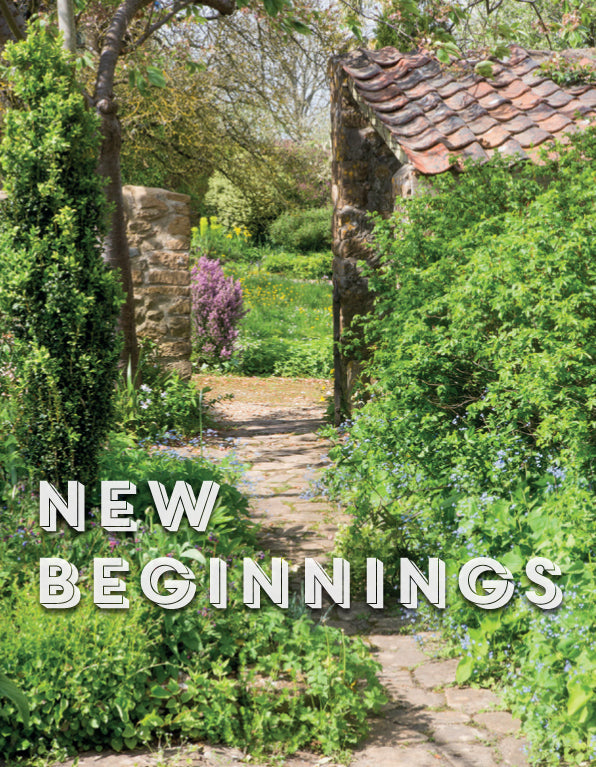 New Beginnings Card - Cottage Garden - The Christian Gift Company