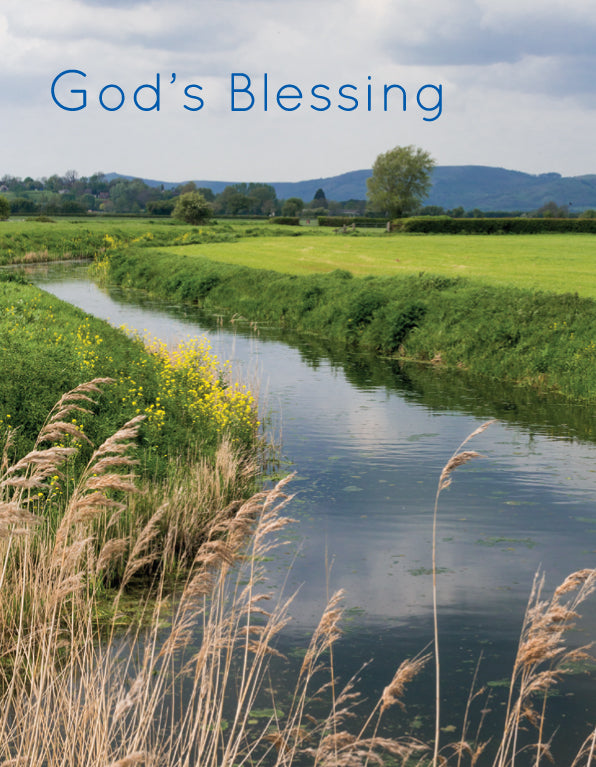 Blessing Card - Somerset Levels Scene - The Christian Gift Company