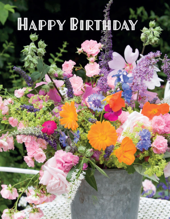 Birthday Card - Summer Bouquet - The Christian Gift Company