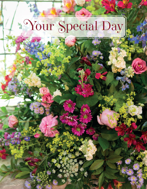 Special Day Card - Church Flowers - The Christian Gift Company