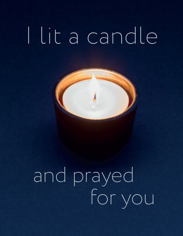 Praying for You Card - Single Votive Candle - The Christian Gift Company