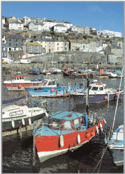 Blank Card - Mevagissey Harbour - The Christian Gift Company