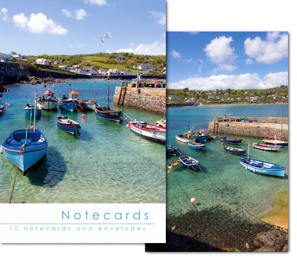 Notecard Wallet - Coverack Harbour (10 cards) - The Christian Gift Company