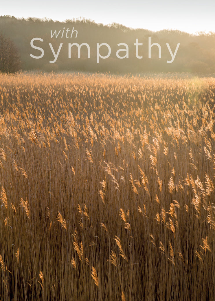 Sympathy Card - Reedbed at Minsmere - The Christian Gift Company