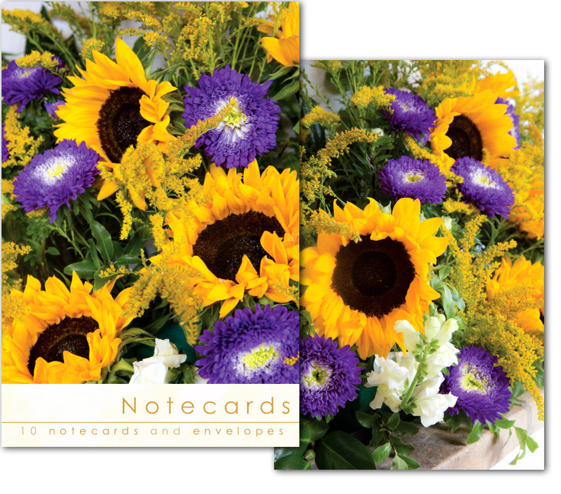Notecard Wallet - Sunflowers (10 cards) - The Christian Gift Company
