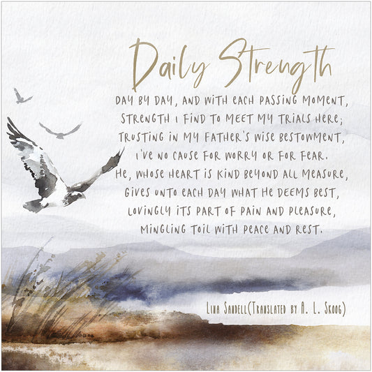 Verse Card - Daily Strength - The Christian Gift Company