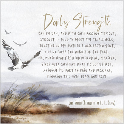 Verse Card - Daily Strength - The Christian Gift Company