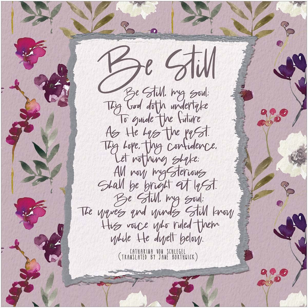Verse Card - Be Still - The Christian Gift Company
