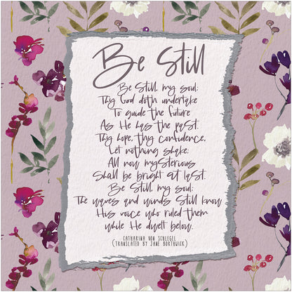 Verse Card - Be Still - The Christian Gift Company