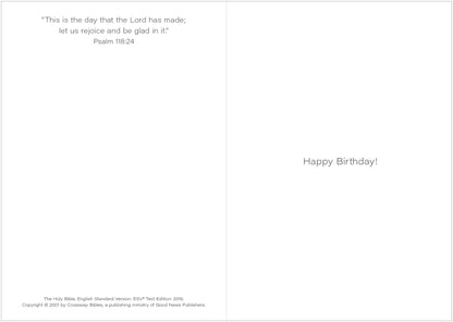 Birthday Card - Today Is The Day - The Christian Gift Company