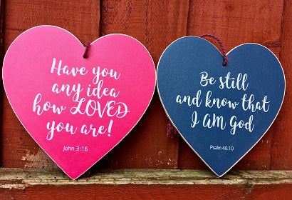 Have You Any Idea How Loved You Are Hanging Heart Decoration - The Christian Gift Company
