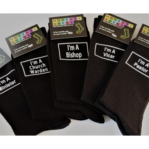 Trust Me I'm a Vicar Socks - The Christian Gift Company