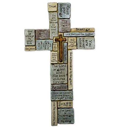 Ceramic Wall Cross - The Christian Gift Company