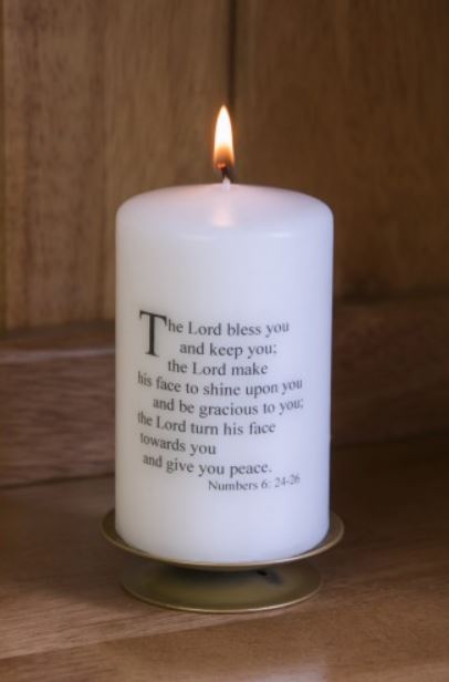 Numbers Blessings Candle - The Christian Gift Company