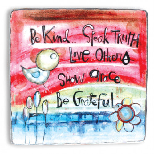 Be Kind Speak Truth Metal Sign - The Christian Gift Company