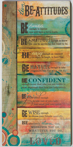 Arty Teen Be-Attitude Plaque - The Christian Gift Company